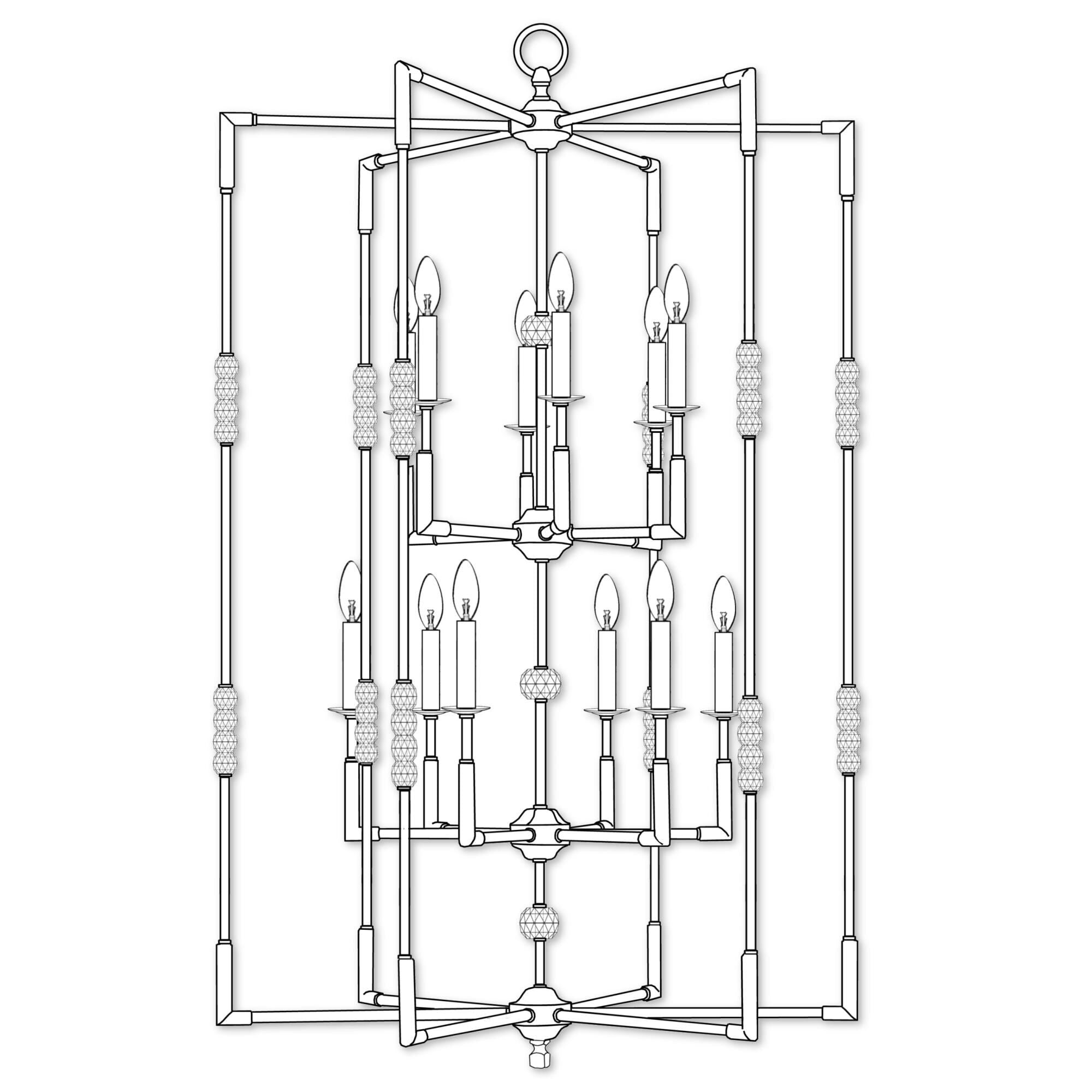 Magro 12 Light Chandelier