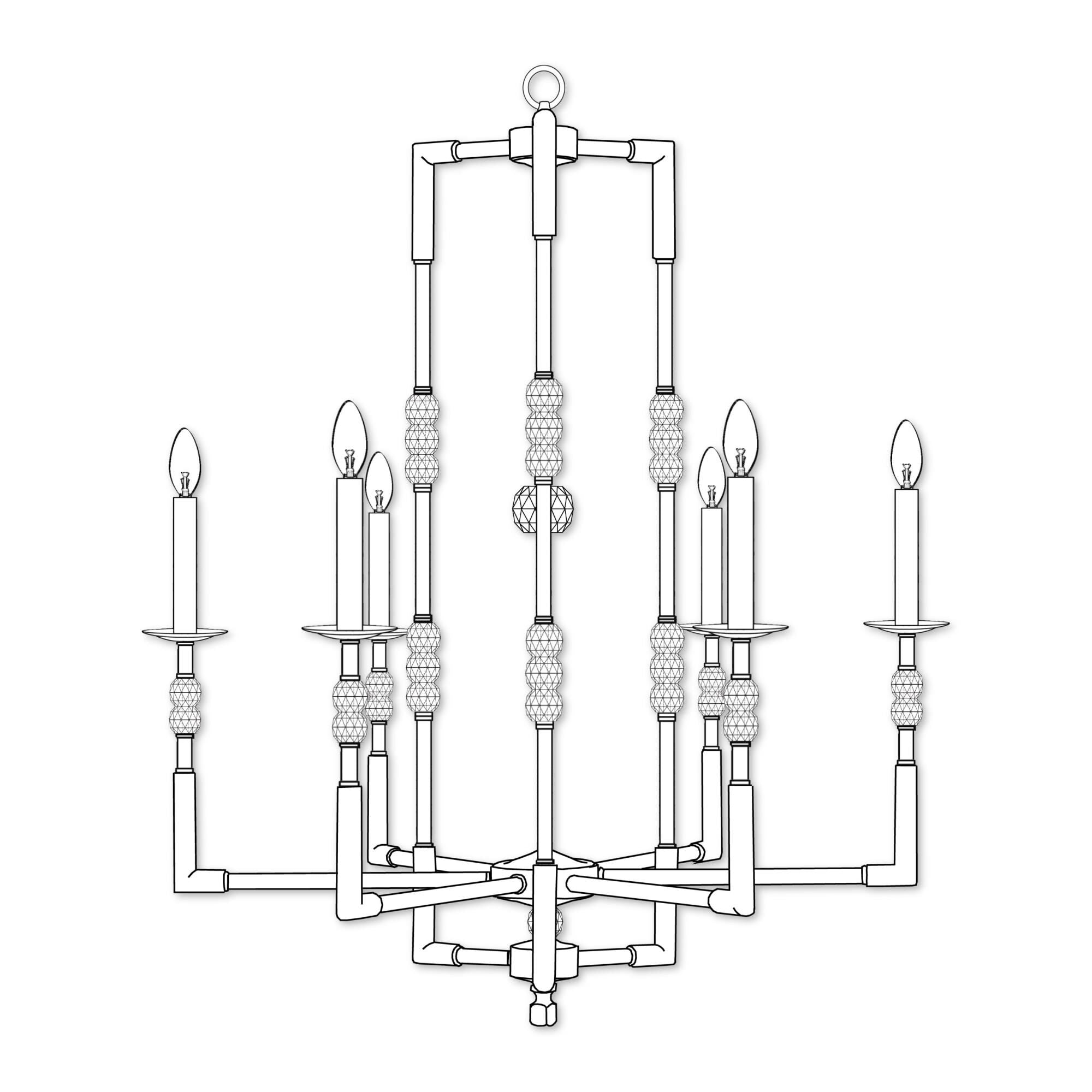 Magro 6 Light Chandelier
