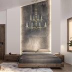 American Brass &amp; Crystal Kensington 16 Light Chandelier