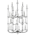 American Brass &amp; Crystal Kensington Helix 24 Light Chandelier