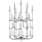 American Brass &amp; Crystal Kensington Helix 24 Light Chandelier