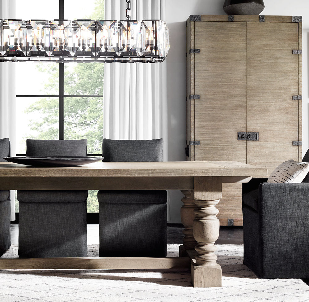 Harlow Crystal Rectangular Chandelier 62"