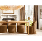 Chiara Clear Glass Tiered Rectangular Chandelier 54"