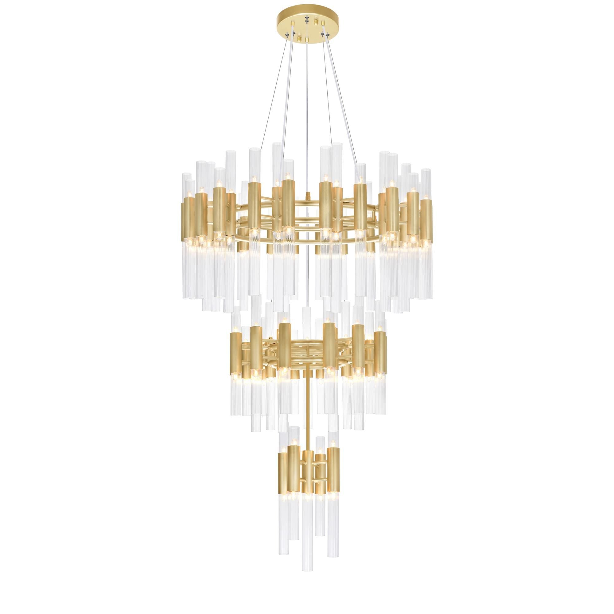 Orgue 32 Inch 123 Light LED Chandelier