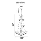 Empire 50 Inch 42 Light Chandelier