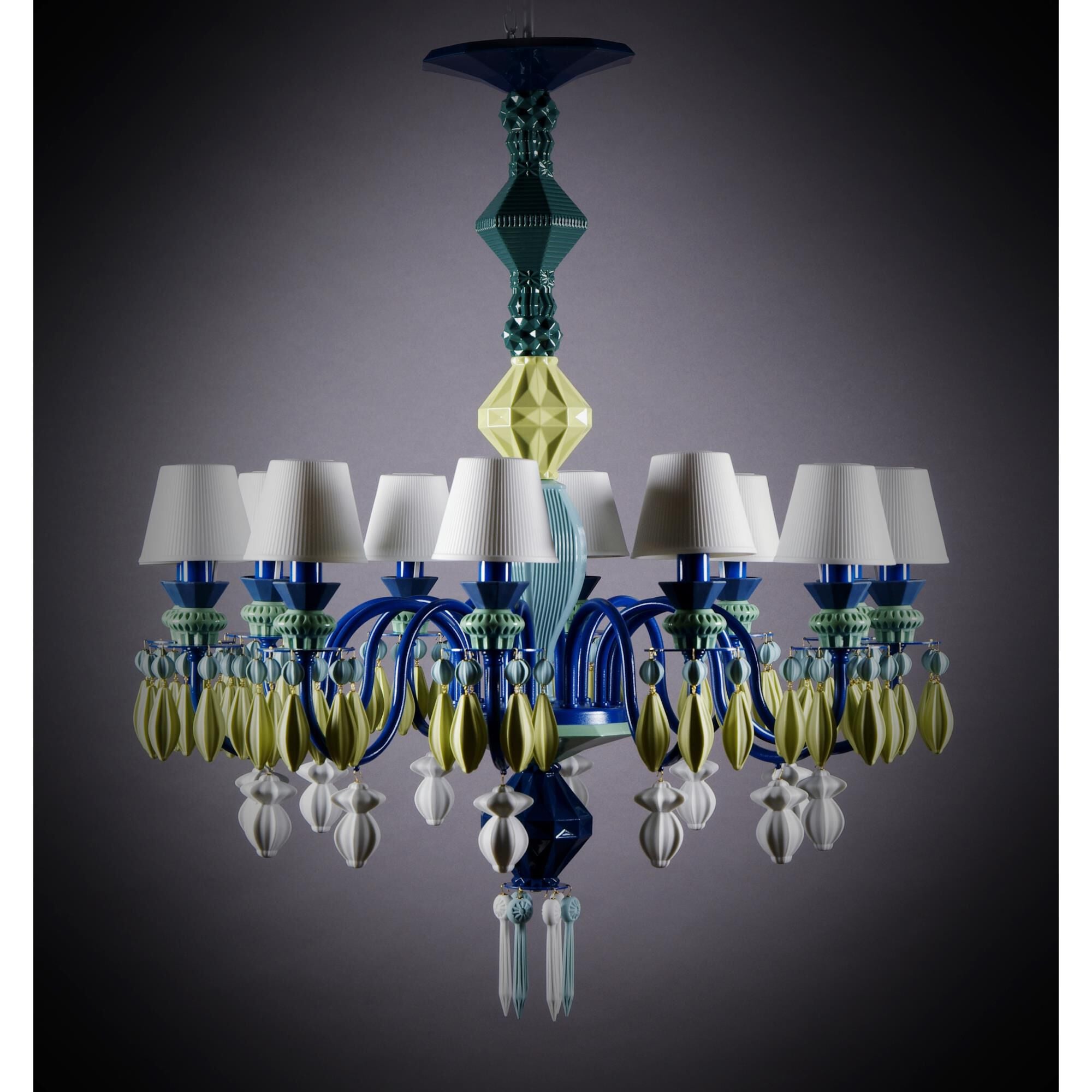 Belle De Nuit 30 Inch 12 Light LED Chandelier