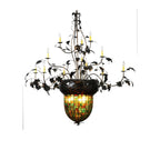 Greenbriar Oak 63 Inch 12 Light Chandelier
