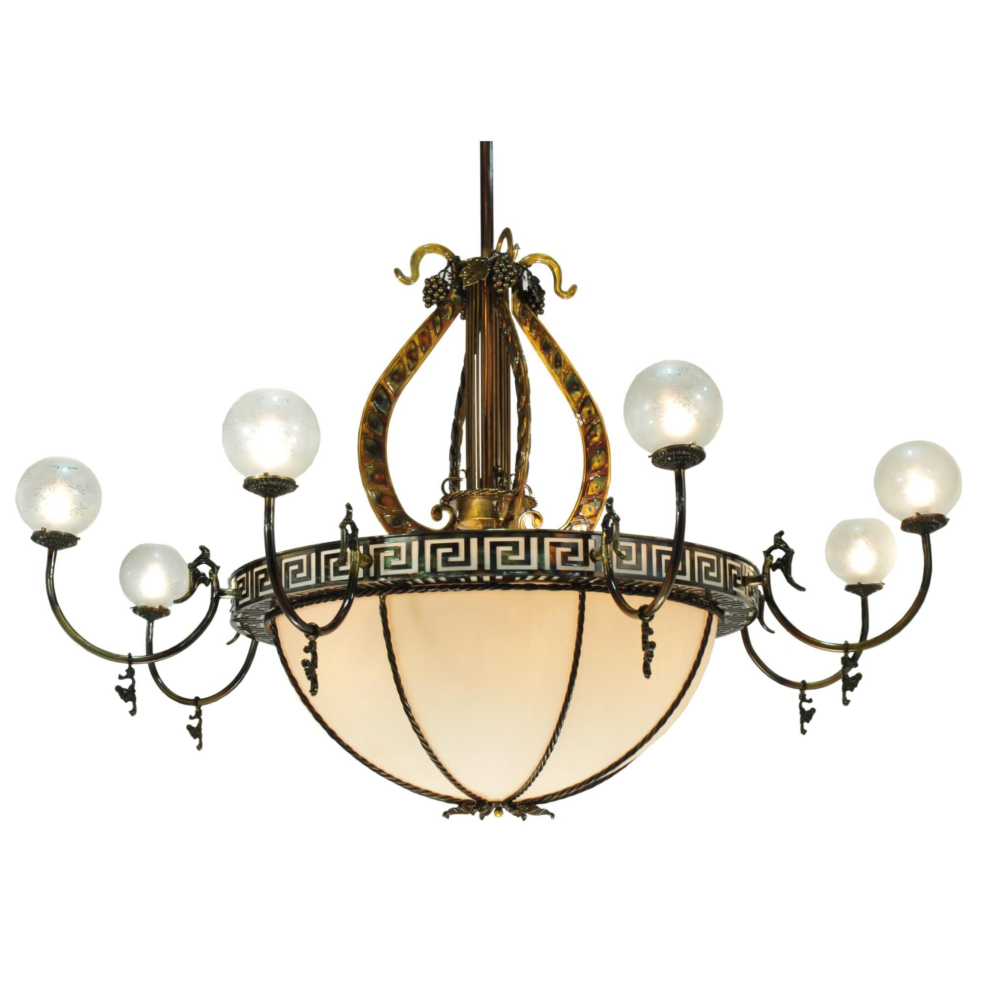 Lyre 96 Inch 18 Light Chandelier