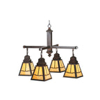 Valley View Mission 30 Inch 4 Light Chandelier