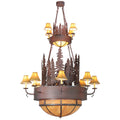 Walden Pine 54 Inch 12 Light Chandelier