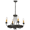 Franciscan 20 Inch 4 Light Mini Chandelier