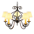 Jenna 24 Inch 5 Light Chandelier