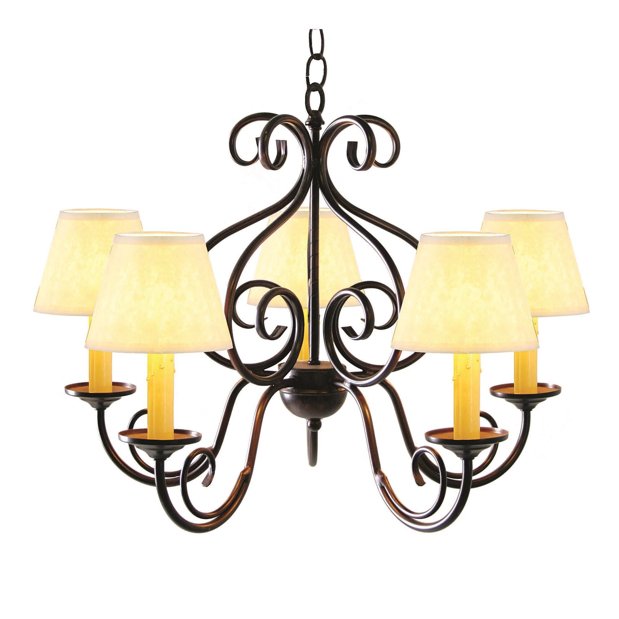 Jenna 24 Inch 5 Light Chandelier