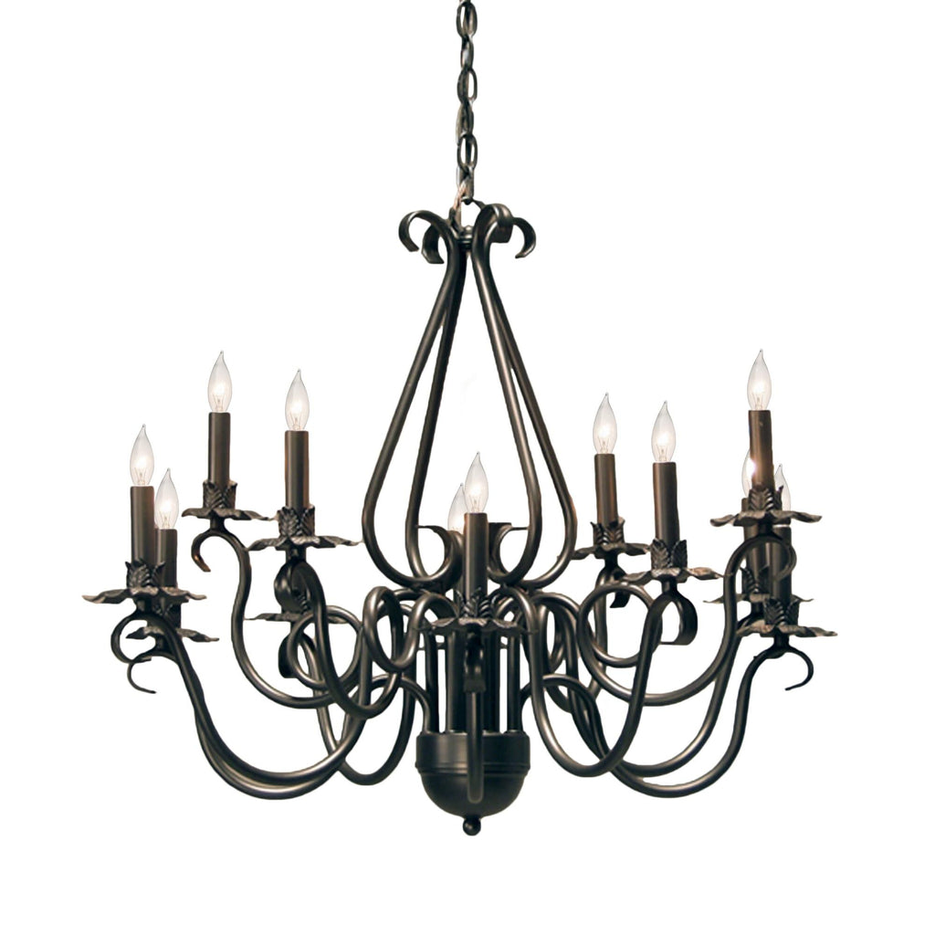 Caleb 30 Inch 2 Light Chandelier