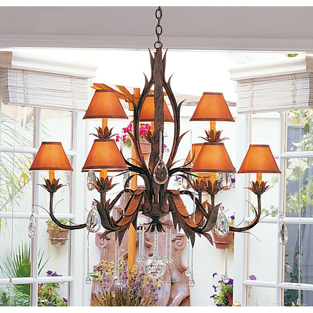 Slenderleaf 36 Inch 2 Light Chandelier