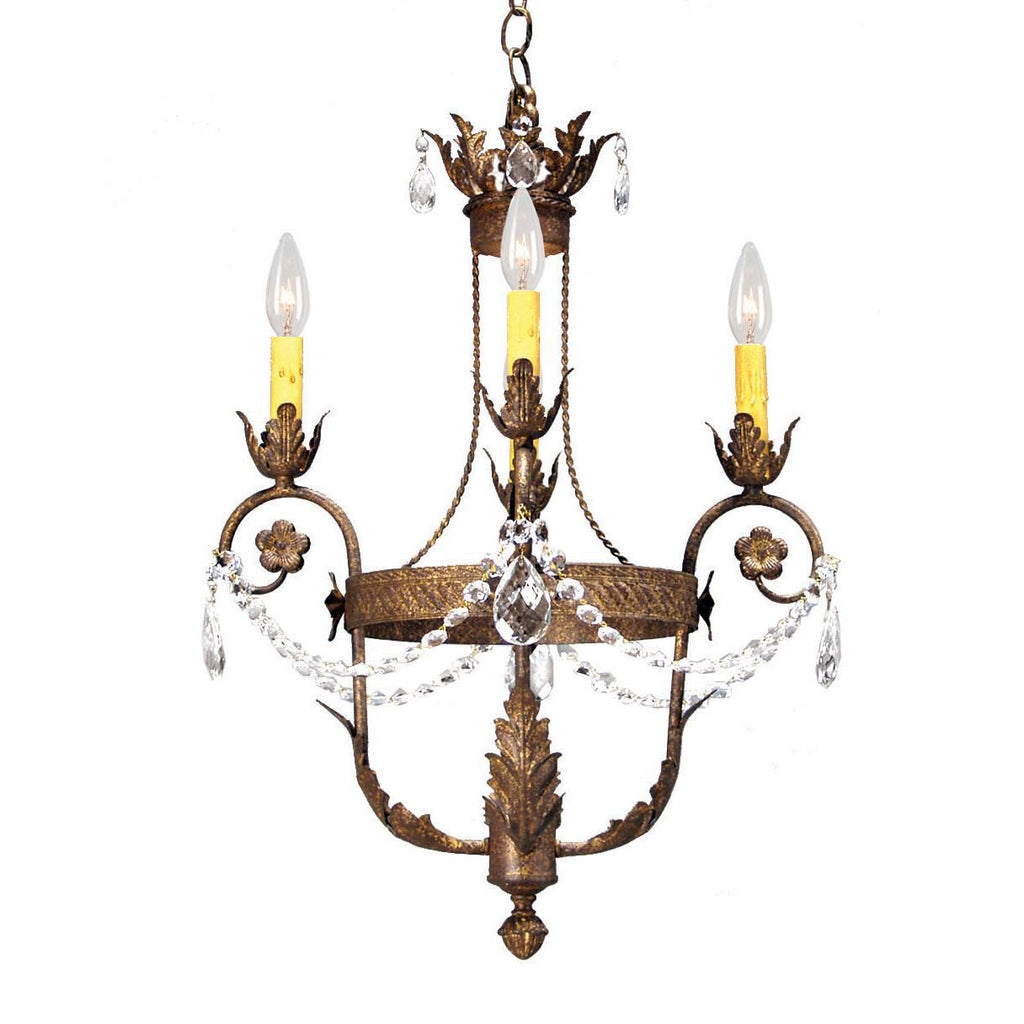 Antonia 18 Inch 3 Light Mini Chandelier