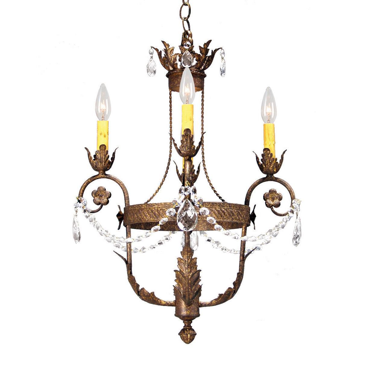 Antonia 18 Inch 3 Light Mini Chandelier