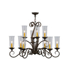 36 Inch 10 Light Mini Chandelier
