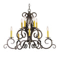 Anassa 32 Inch 6 Light Chandelier