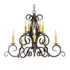 Anassa 32 Inch 6 Light Chandelier