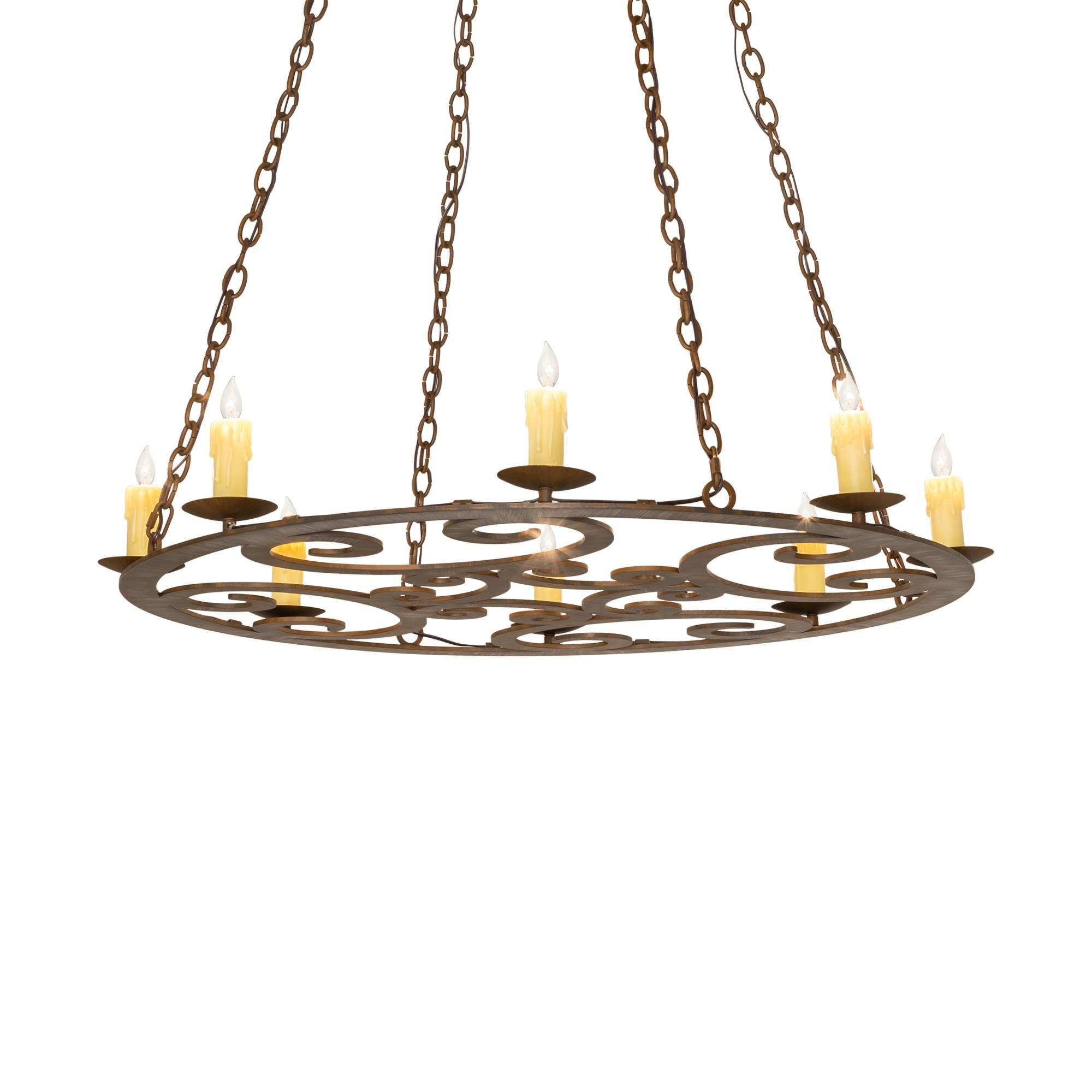 Ashley 42 Inch 2 Light Chandelier