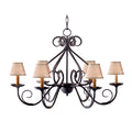 Jenna 36 Inch 12 Light Chandelier