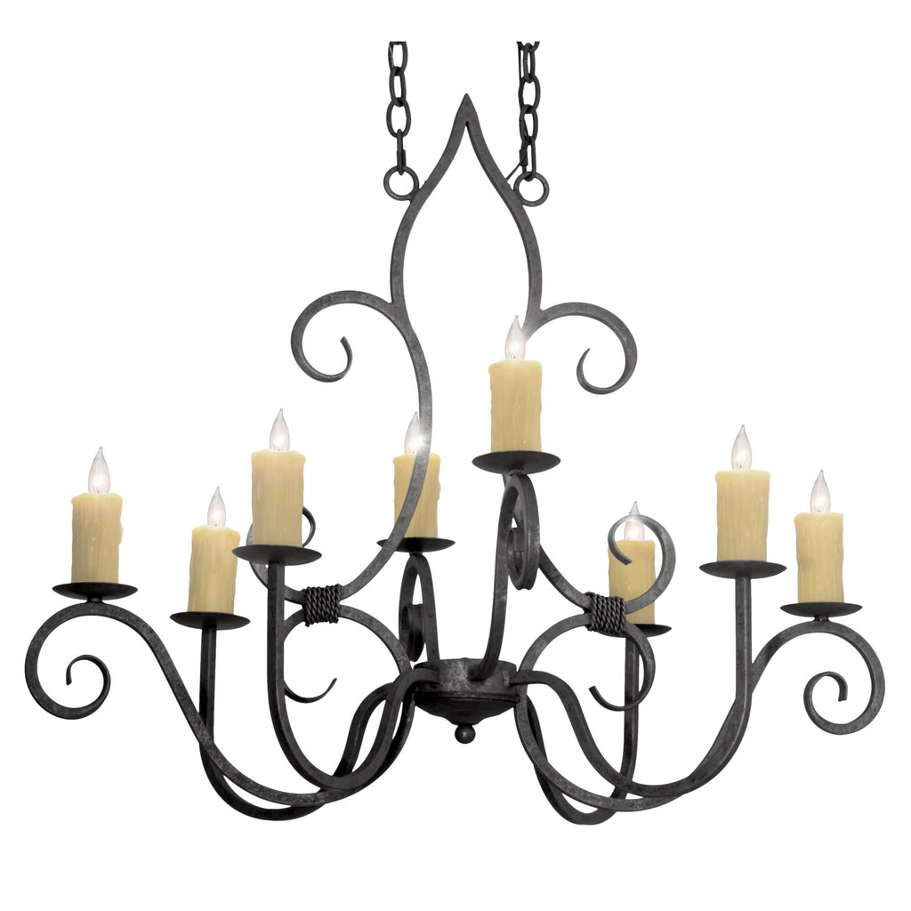 36 Inch 8 Light Chandelier