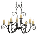 36 Inch 8 Light Chandelier