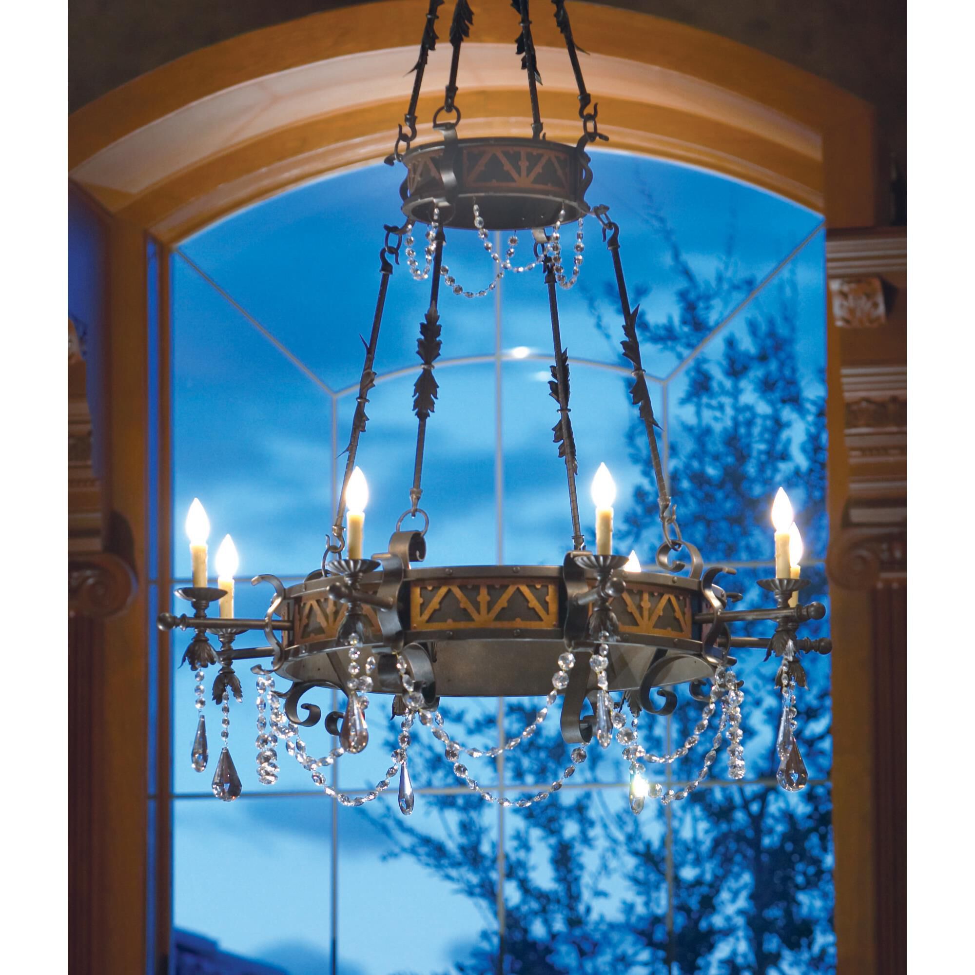 Filomena 48 Inch 9 Light Chandelier