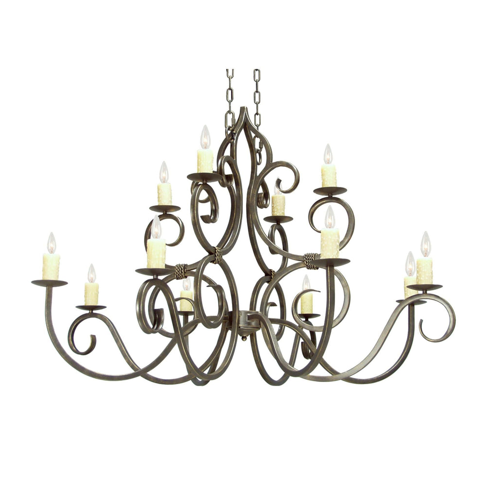 Clayton 60 Inch 3 Light Chandelier
