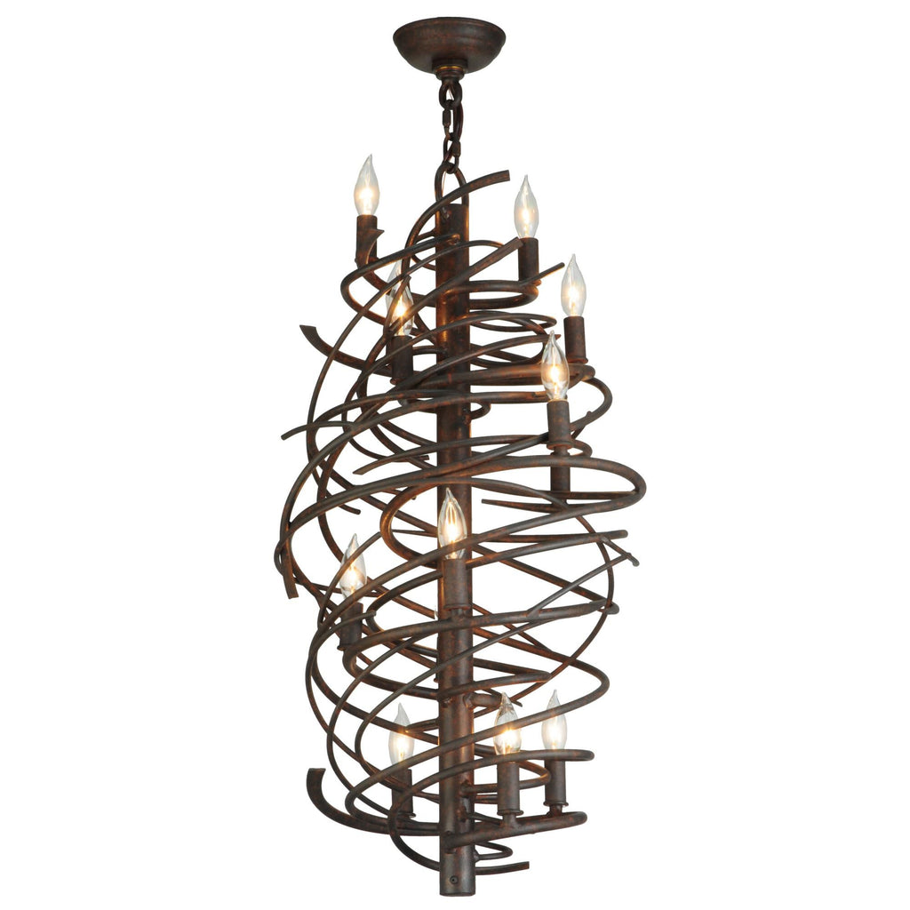 Cyclone 24 Inch 9 Light Chandelier
