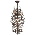 Cyclone 24 Inch 9 Light Chandelier