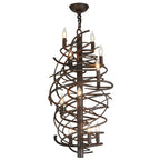 Cyclone 24 Inch 9 Light Chandelier