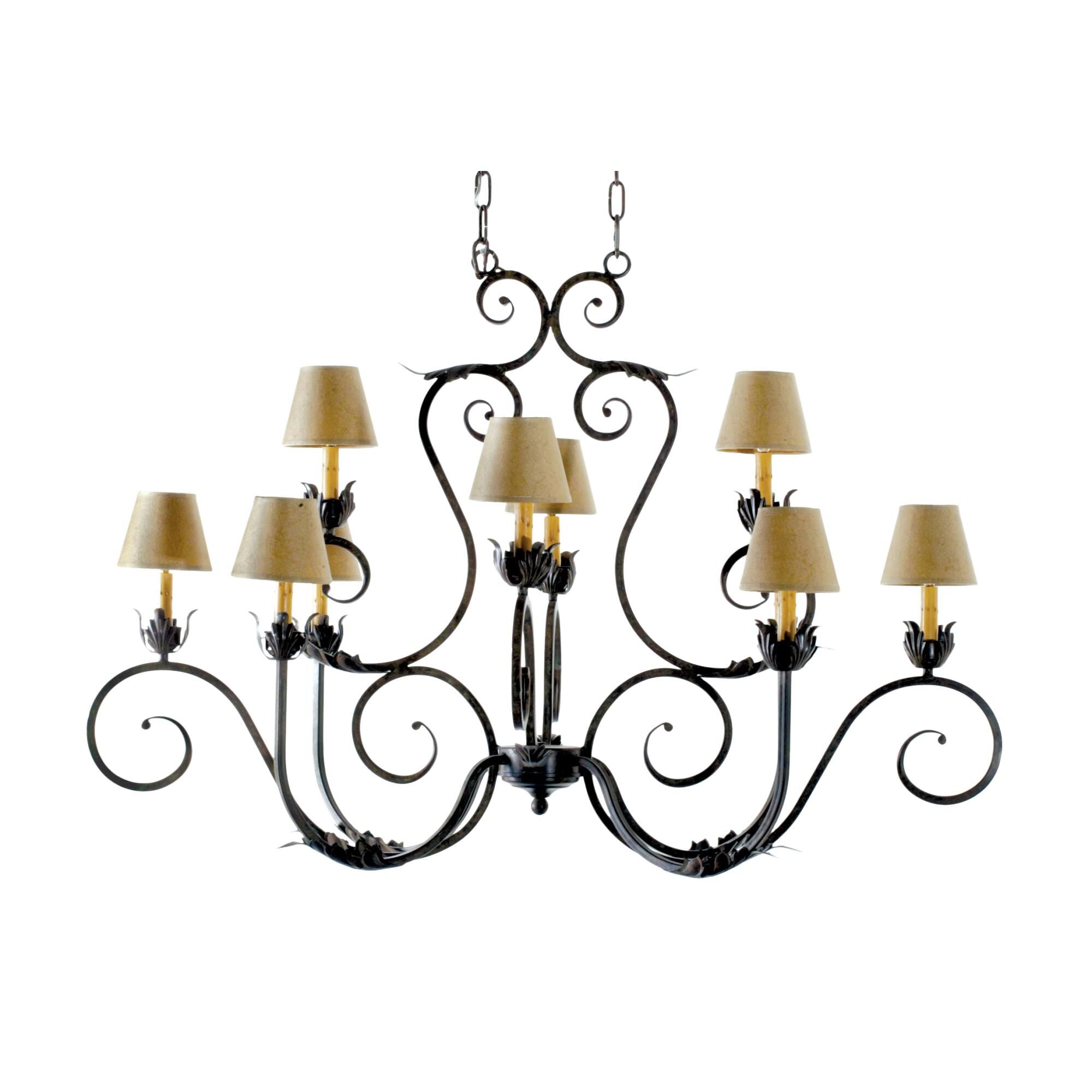 Claire 48 Inch 2 Light Chandelier