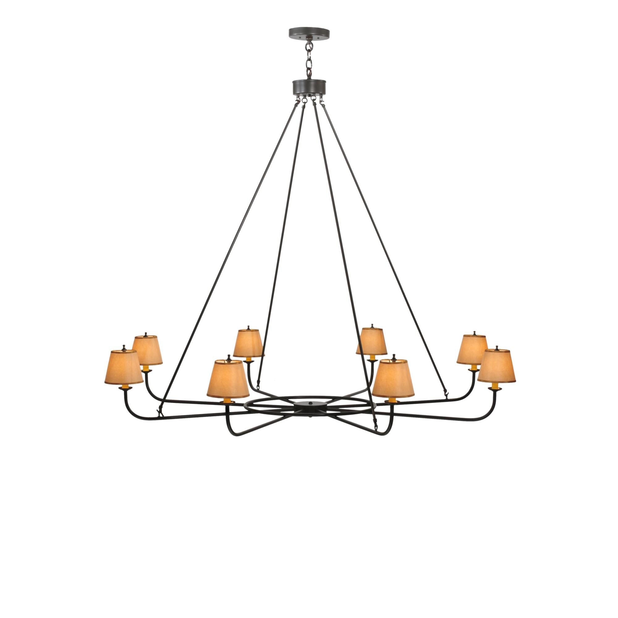 Brach Ring 62 Inch 8 Light Chandelier
