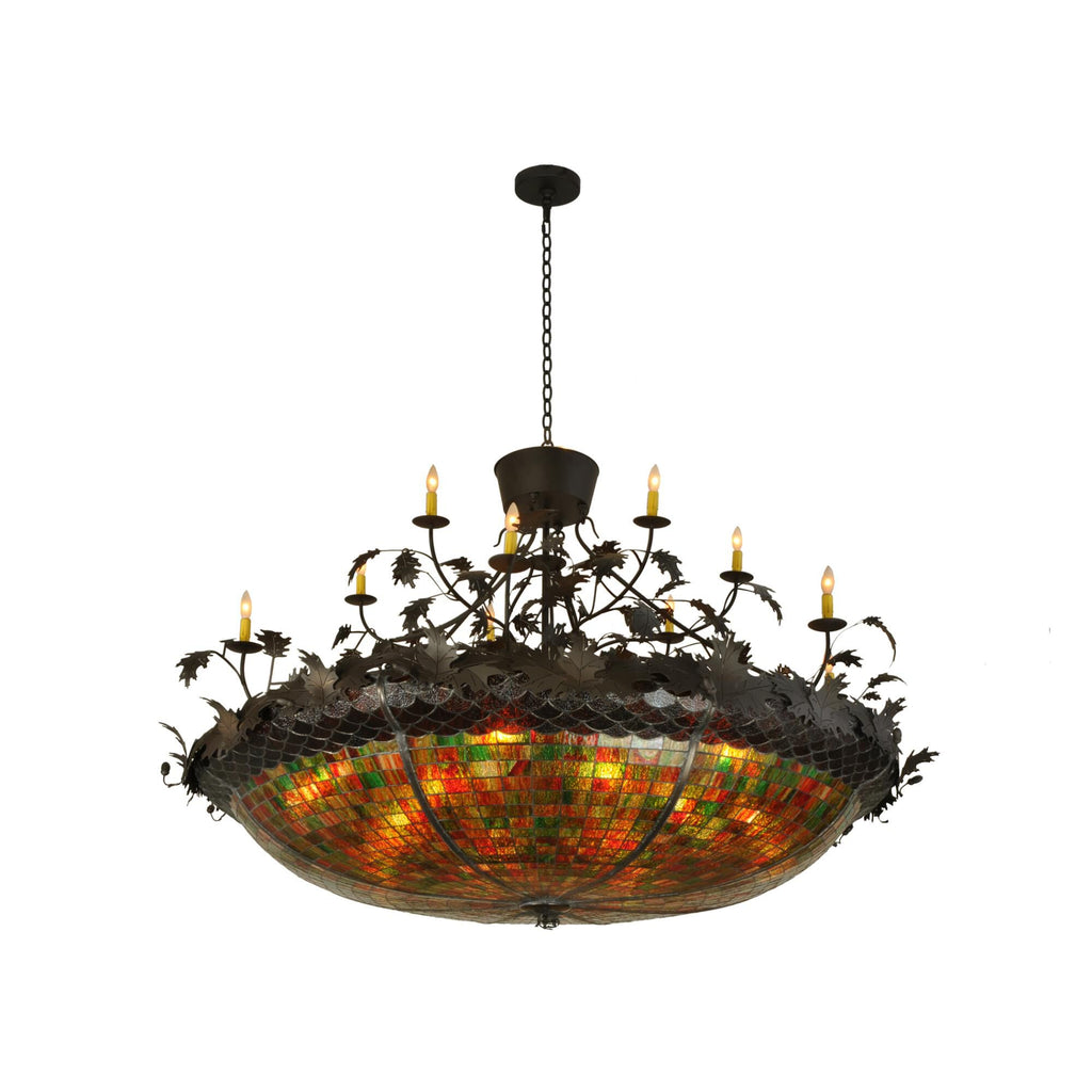 Greenbriar Oak 72 Inch 4 Light Chandelier