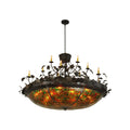 Greenbriar Oak 72 Inch 4 Light Chandelier