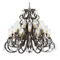 Serratina 54 Inch 24 Light Chandelier
