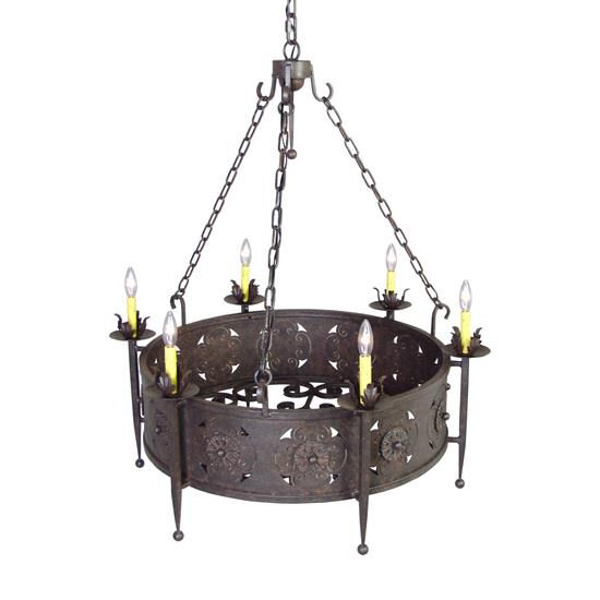 Claudio 38 Inch 6 Light Chandelier