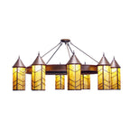 Chevron 90 Inch 2 Light Chandelier