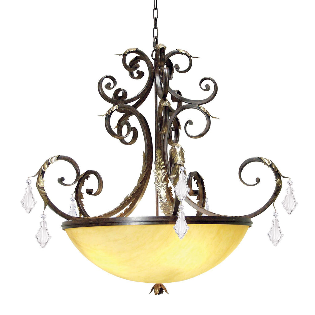 Serratina 43 Inch 4 Light Chandelier