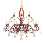 Country French 48 Inch 12 Light Chandelier