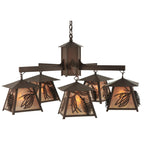 Stillwater Scotch Pine 40 Inch 5 Light Chandelier