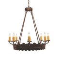 Sergio 36 Inch 12 Light Chandelier