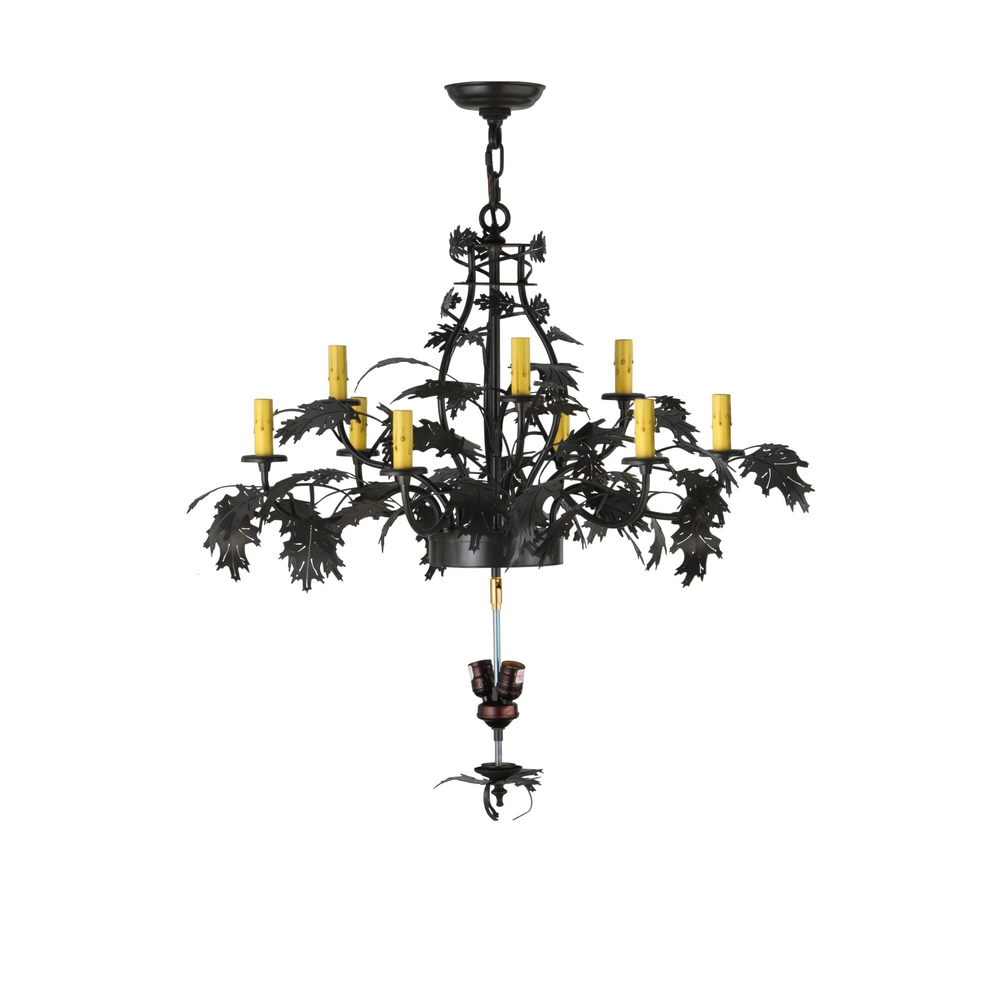 34 Inch 2 Light Chandelier