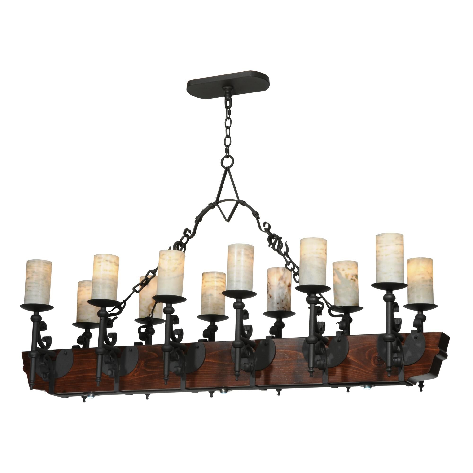 Tudor Jadestone 60 Inch 12 Light LED Mini Chandelier