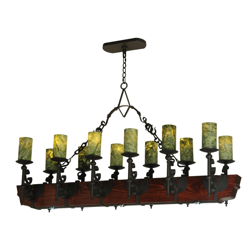 Tudor Jadestone 60 Inch 12 Light LED Mini Chandelier