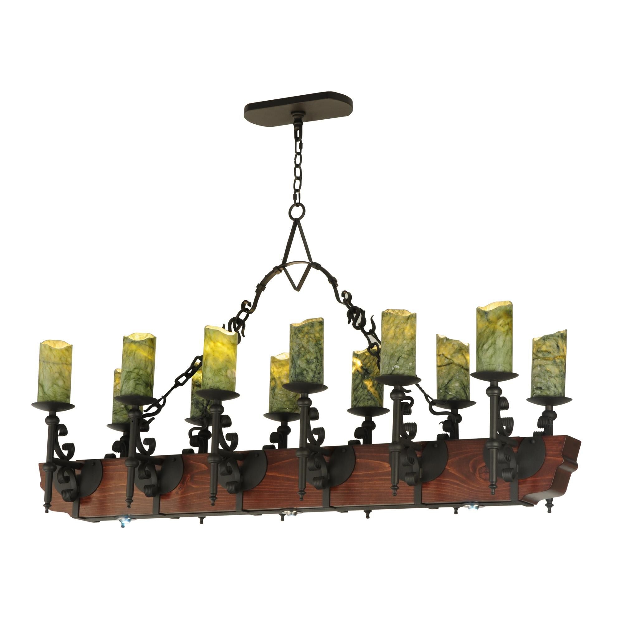 Tudor Jadestone 60 Inch 12 Light LED Mini Chandelier
