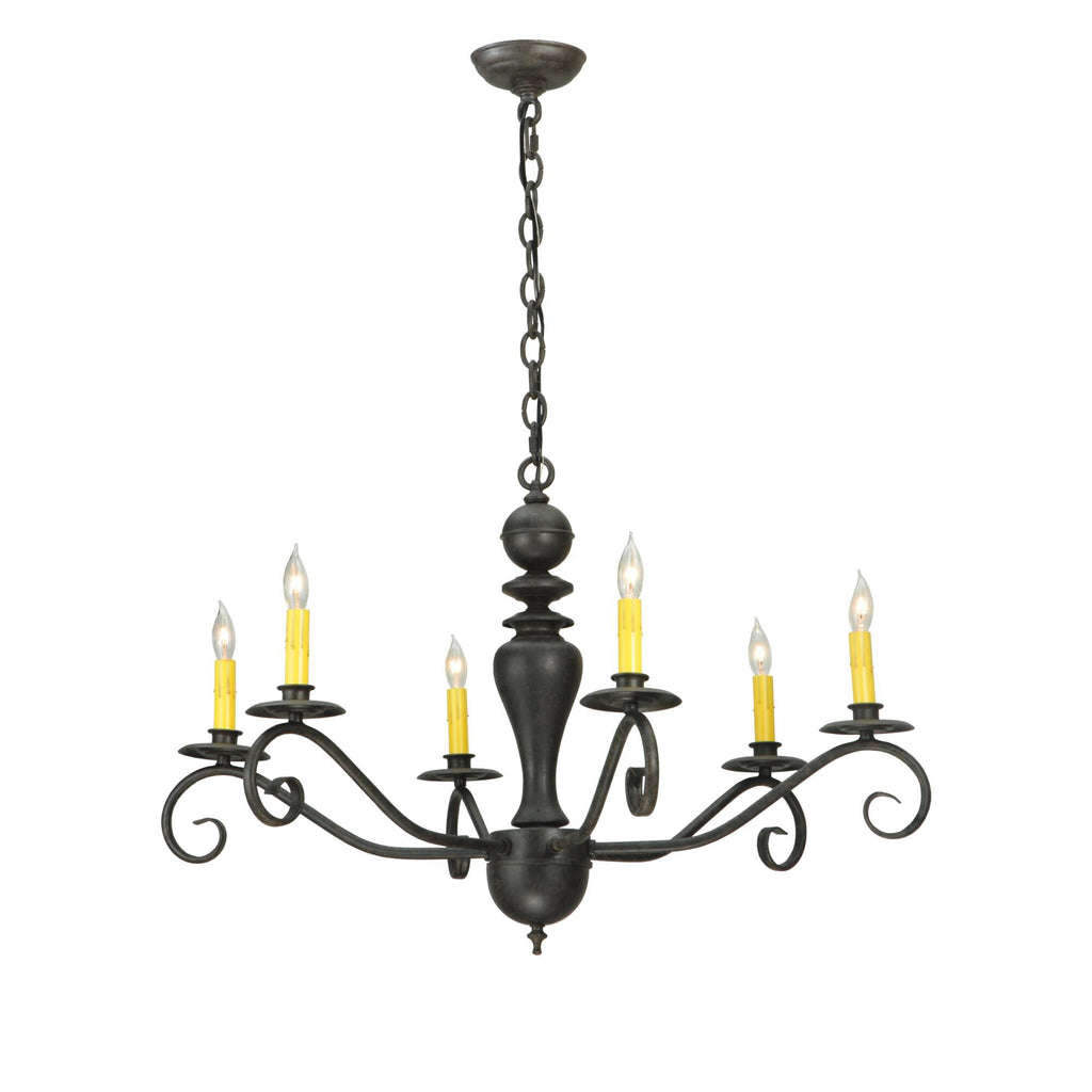 Emory 33 Inch 6 Light Chandelier
