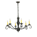 Emory 33 Inch 6 Light Chandelier
